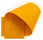 Grosgrain lint donkergeel, 3.8mtr