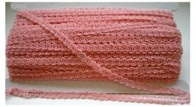 Oud roze sierband, 13 mtr