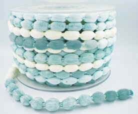 Knotted koord mint/creme