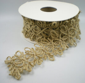 Decoratief jute sierbandje