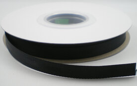 Satijn grosgain lint zwart,5.5mtr